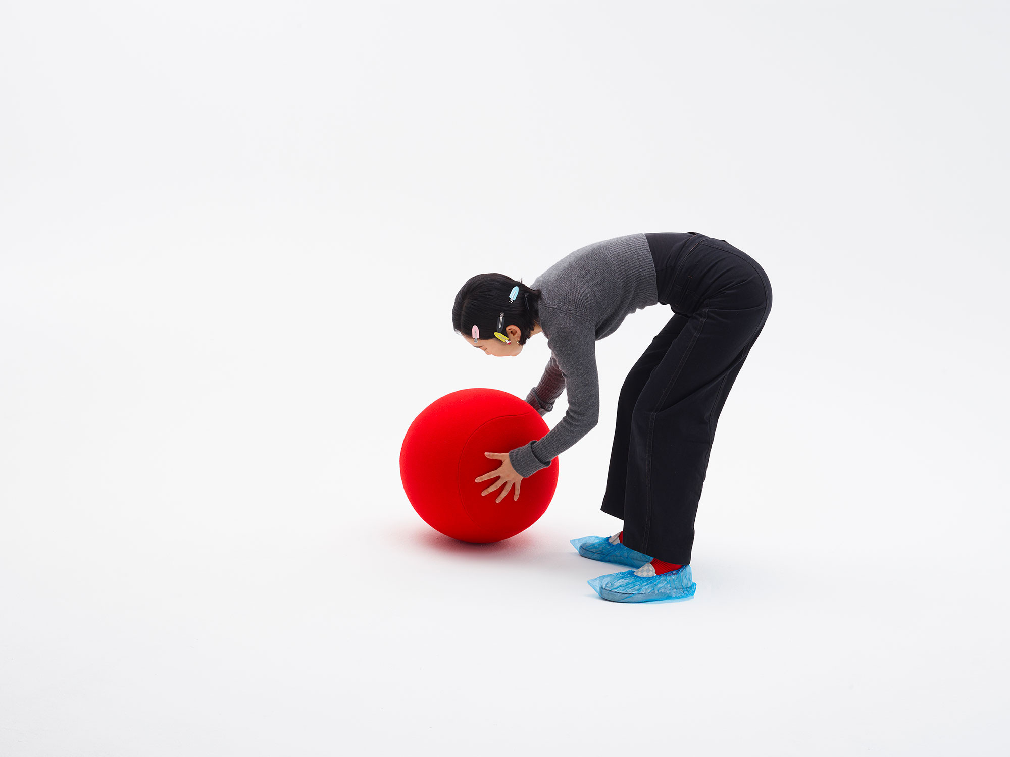 Family collection modular seating in red