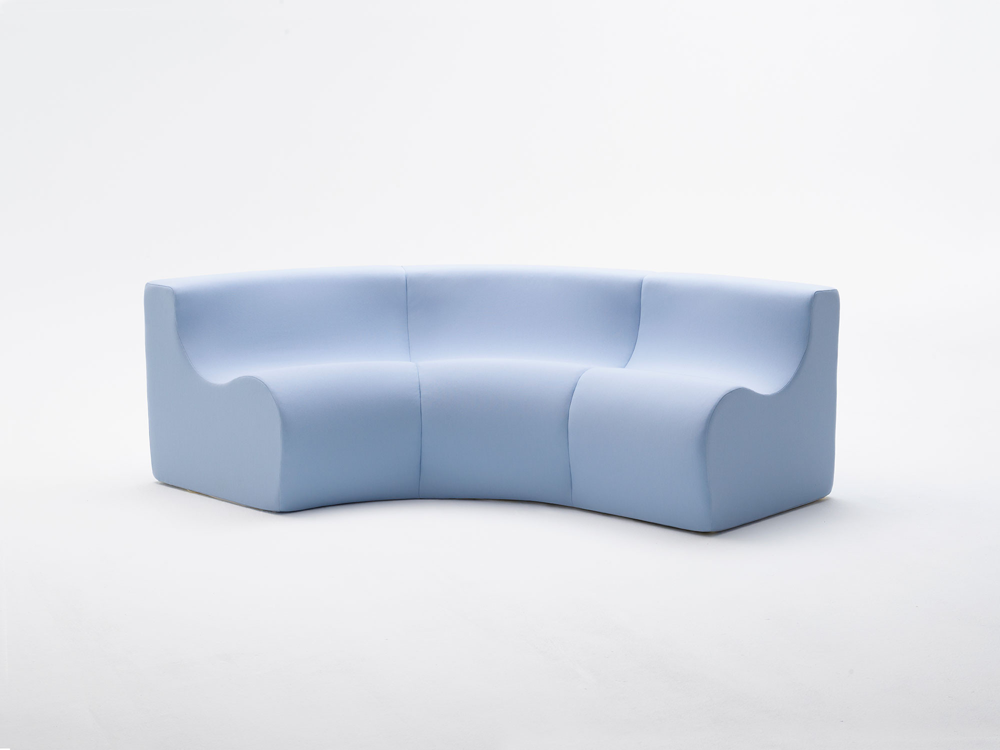 Family collection modular seating in blue