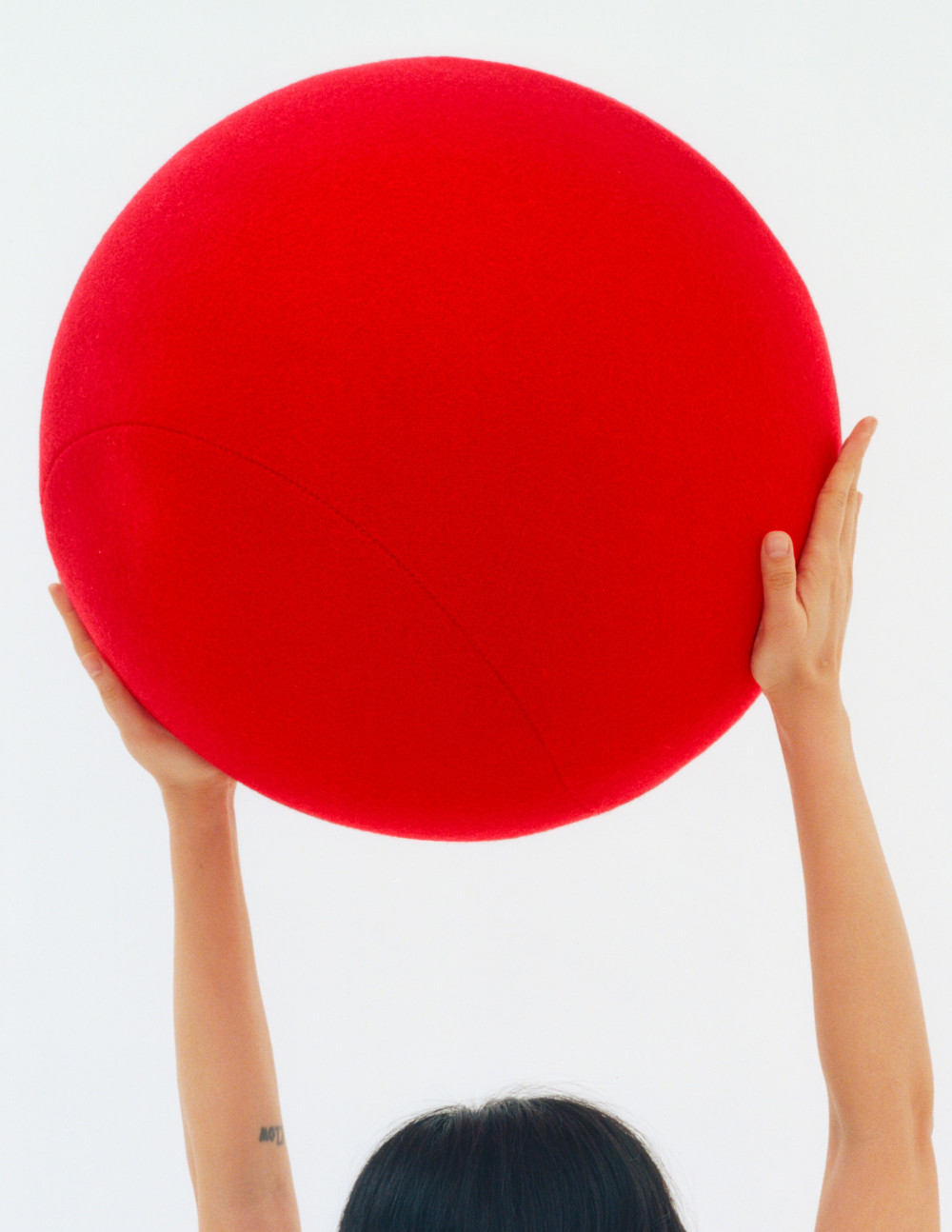 Family collection upholstered module in blue