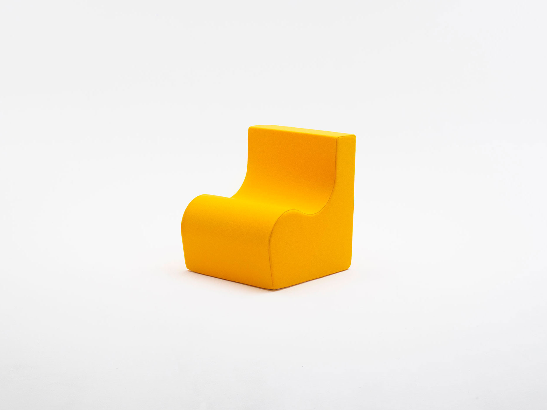 Family collection modular seating in yellow