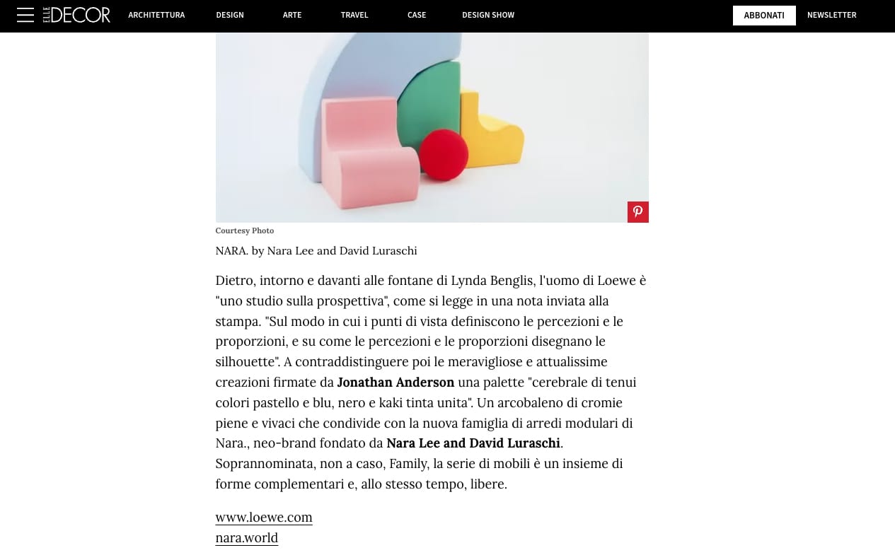 ELLE Decoration Italy